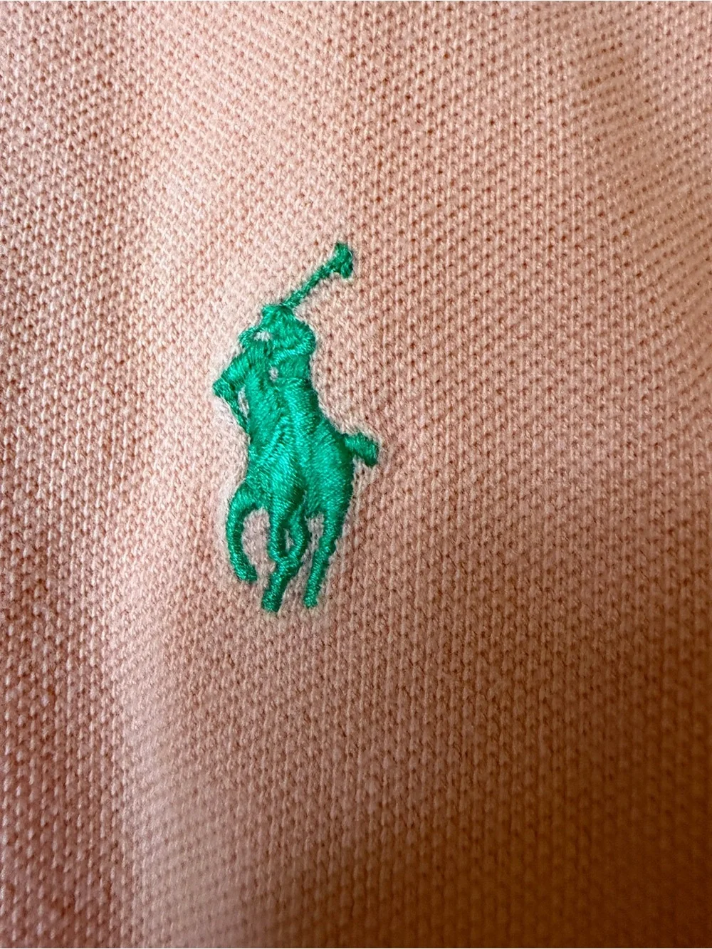 Polo by Ralph Lauren Orange Short-Sleeve Polo with Green Logo